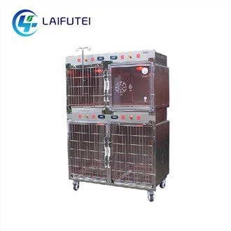 כלוב חיות מחמד לטיפול אינפרא אדום על גלגלים